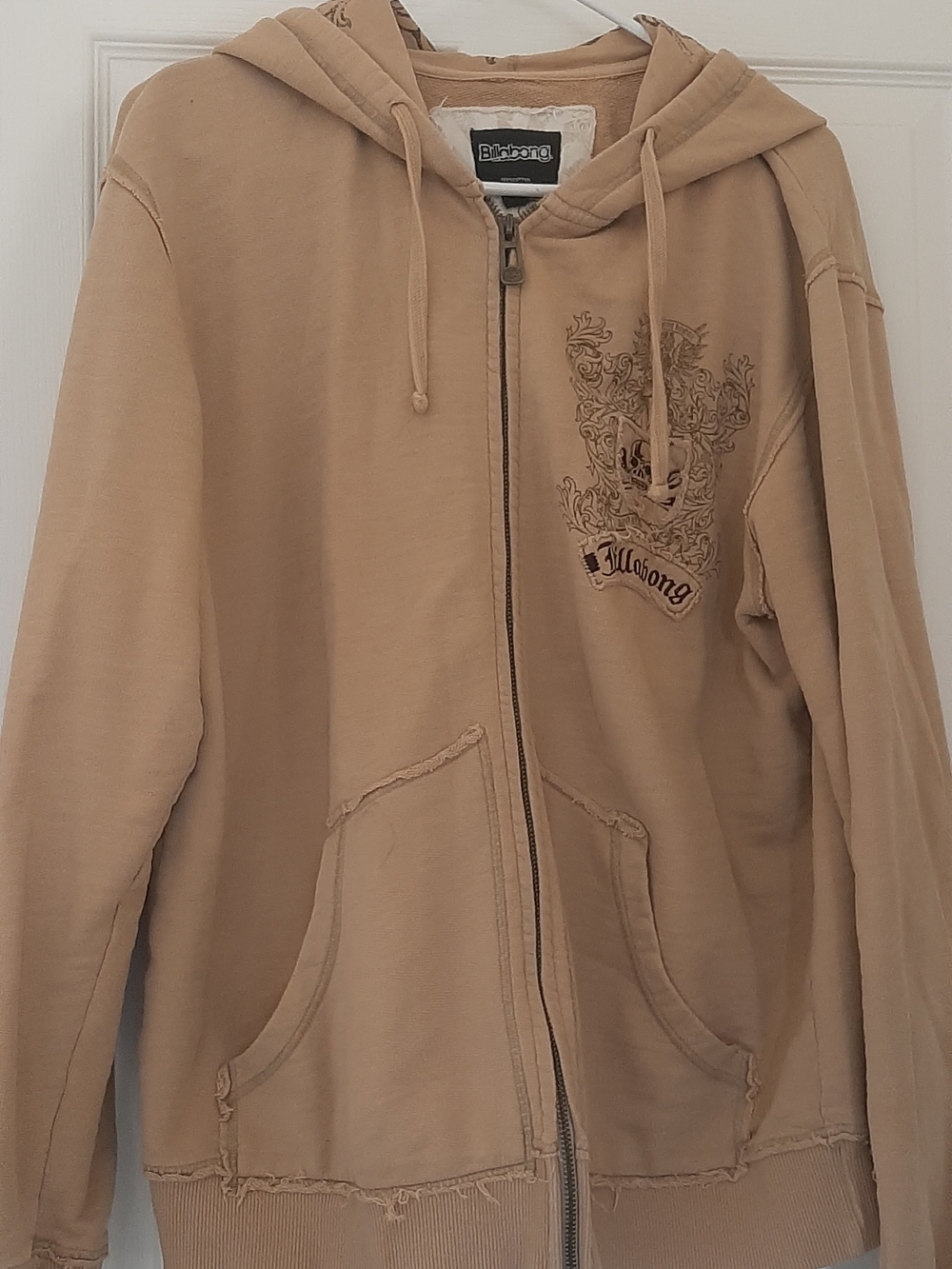 Billabong Tan Sweater with Black Logo Tag
